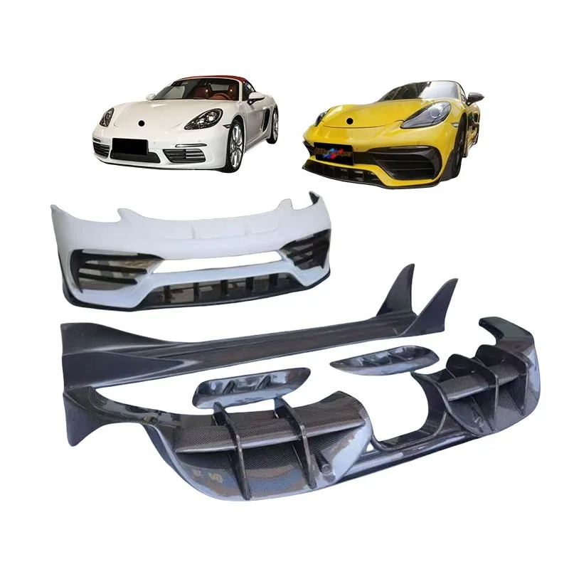 

High Quality Carbon Fiber Car Bumper Side Skirt for Porsche Cayman 718 981 Upgrade to Pd Style Body Kit