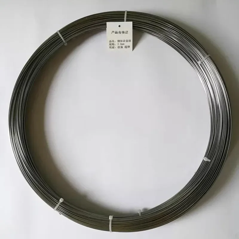 Premium Nitinol Wire - Aerospace Grade | Black NiTi Shape Memory Alloy | Custom Diameter (0.1-5mm) | ISO Certified