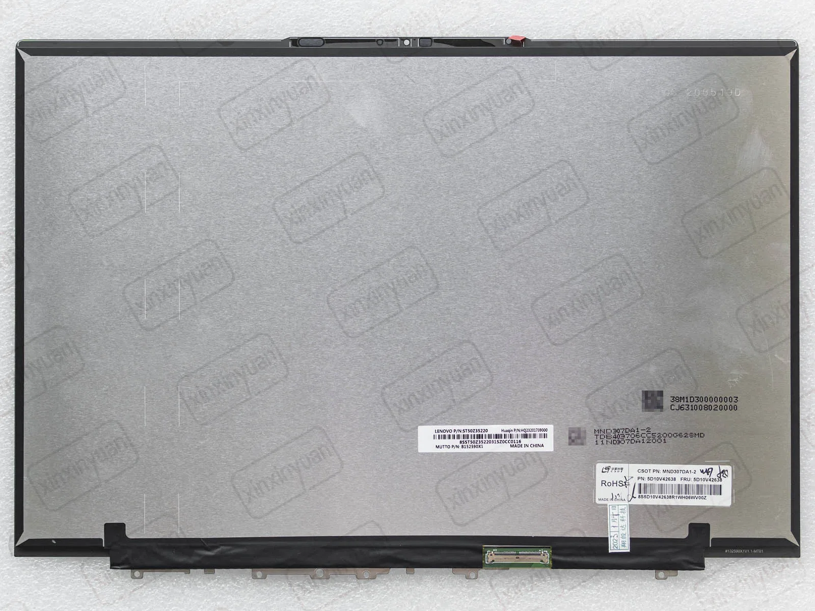 13.3 Laptop LCD Screen Assembly for Lenovo ideapad Yoga Slim 7-13ITL05 7-13ACN05 82CU 82CY WQXGA 2560X1600 Display Panel 40pins