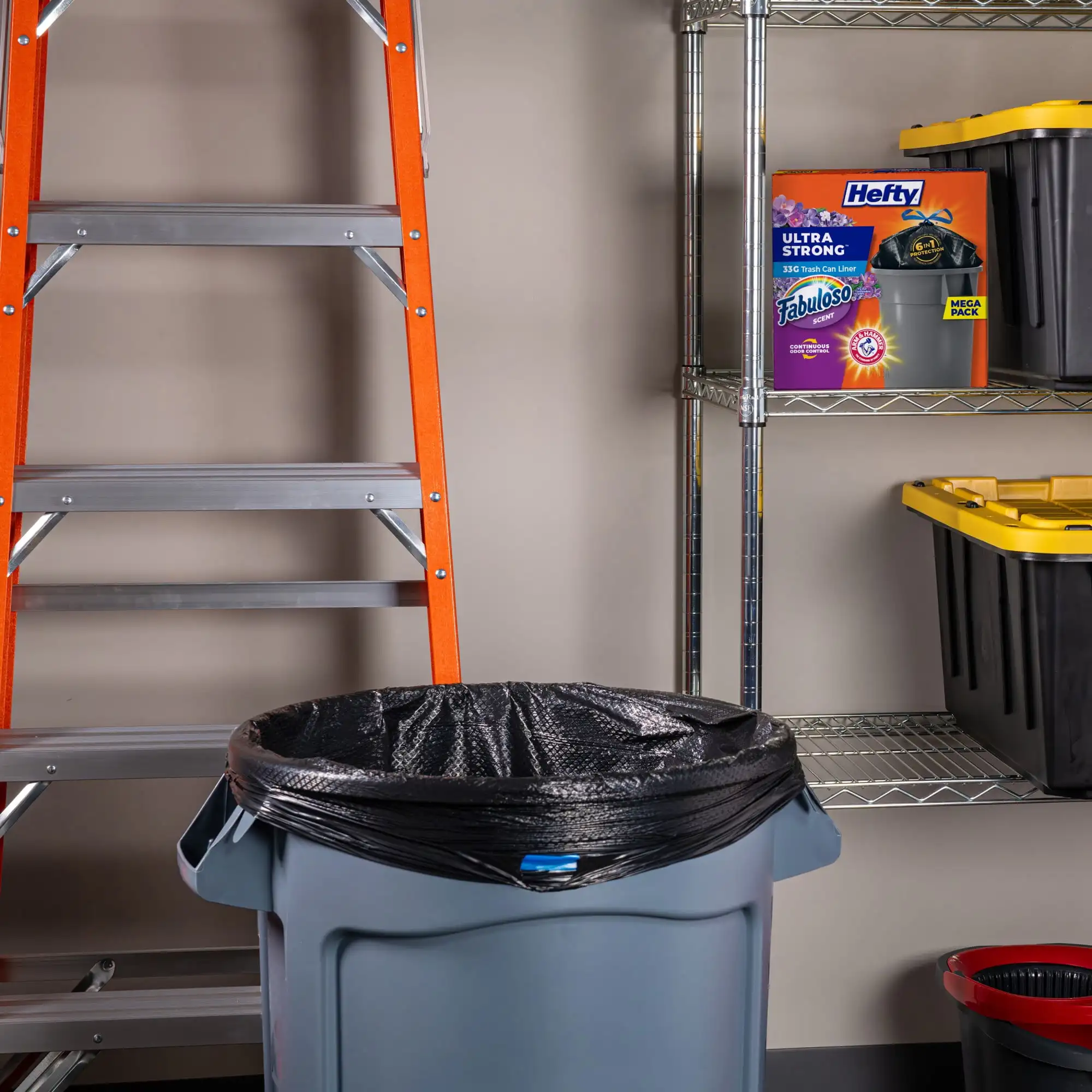 🌪️ Hefty Ultra 33Gal ×40U |   Негром+Арома Фabuloso ® |   3X Resistente+Антигасмаги