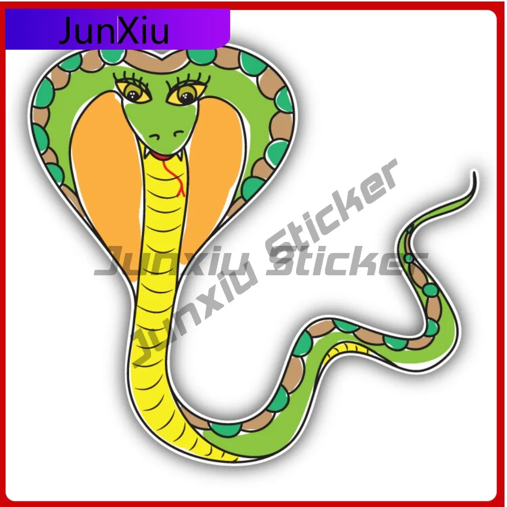 

Cobra Snake Cartoon Anime Best Gift Fade Resistant Stylish Window Decal Decoration Waterproof Vinyl Laptop Bumper Auto Exterior