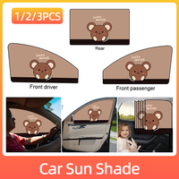 Magnetic Car Sun Shade UV Protection Car Magnetic Curtain Cute Mouse Cartoon Side Window Sunshade Foldable for Kid Baby Children