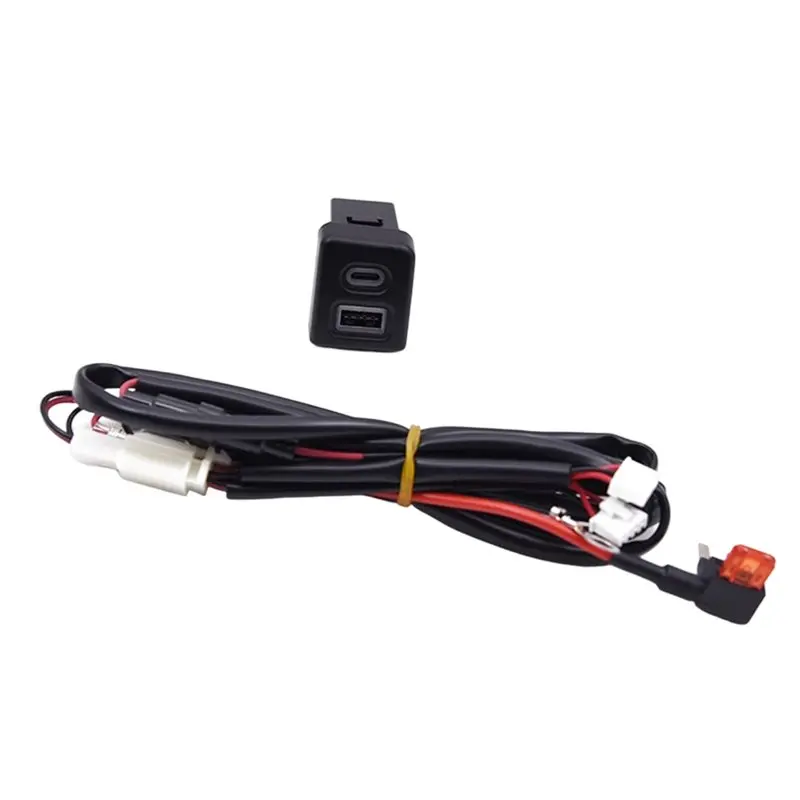Car QC3.0 USB TYPE-C Fast Charging Socket Phone Charging Outlet Power Adapter For VW Multivan T5 - view 5