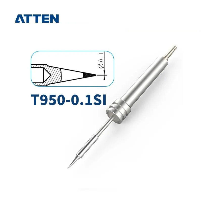 

ATTEN T950-0.1SI Soldering Tip for ST-1509 (50W) Y950 Welder Iron Tip Replacement Part Tool