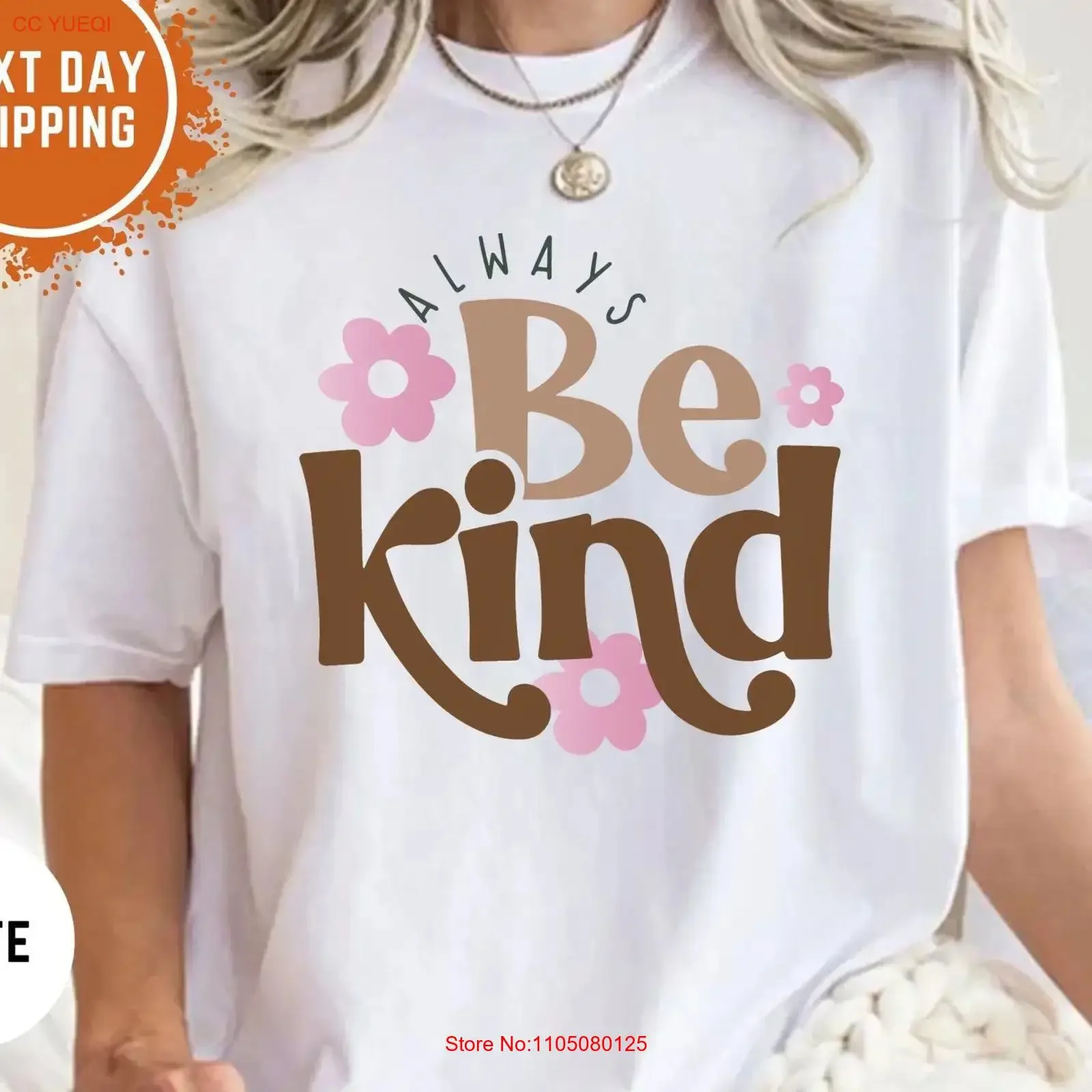 Always Be Kind T Shirt Mental Health Matters Therapy Kindness Support for Friend vintage Washed Stylish Soft fashion Casual
