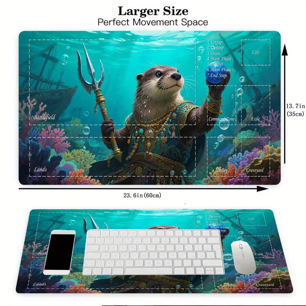 Magic Playmat kaart gaming mat met zones magic Raccoon Mentor mtg speelmat rubber antislip Bureaumat gamer toetsenbord mousepad