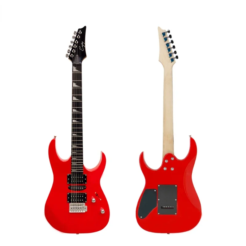 

KG-19 24 Frets Special Shaped Red Tung Wood Structure Rock Guitar Your Perfect Practice Partner Beginner Electric Guitar