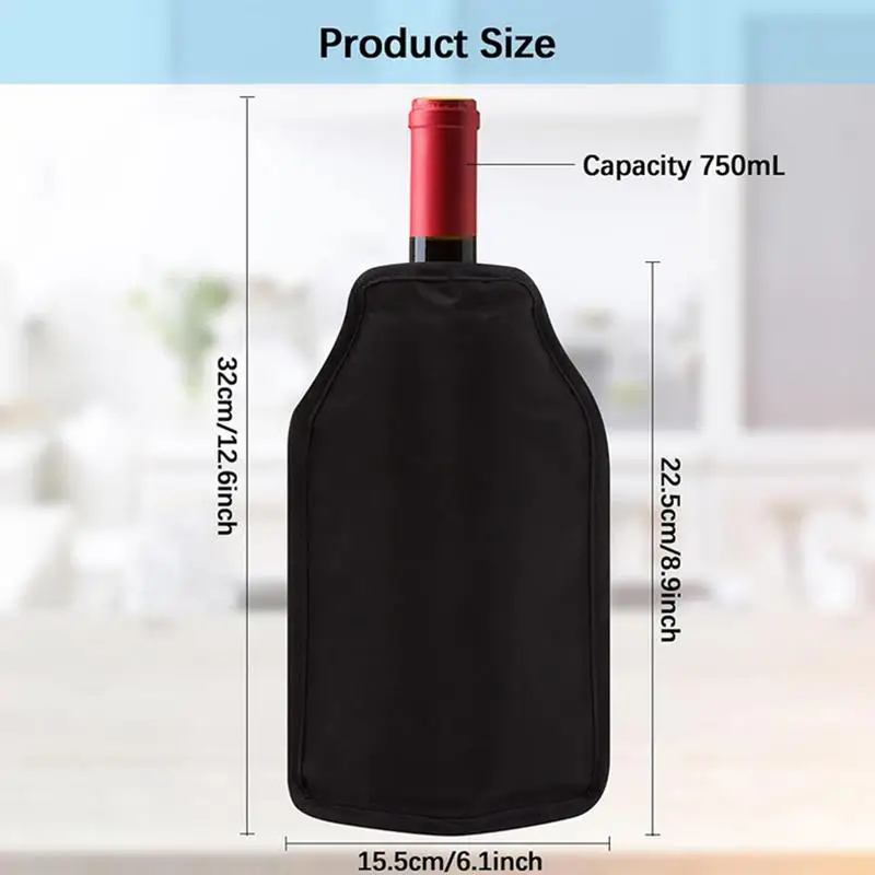 wine Bottle Cooler Bag Wine Cooler Sleeve Wine Cooling Holder Ice Bag Jelly Picnic Beverage Nylon Wine Cooler Sleeve Soft Drink