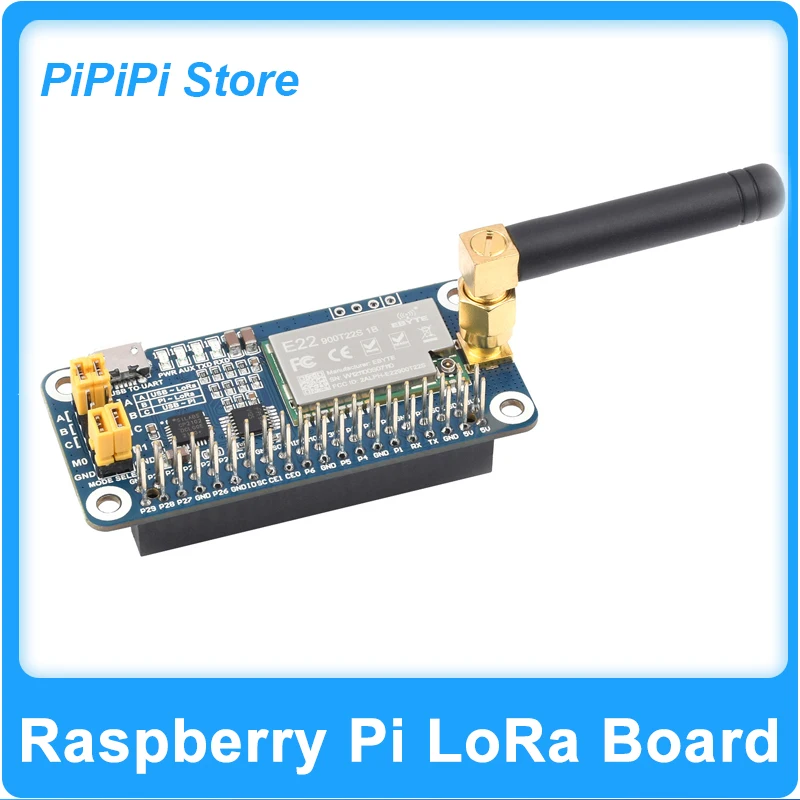 

Raspberry Pi SX1262 LoRa HAT Module 915MHz 868MHz Frequency Band UART Interface For PI5/4B/3B/Zero W CompatibilityArduino/STM32