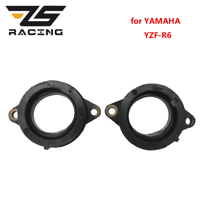 

ZS Racing 4PCS for YAMAHA YZF-R6 1999-2013 Motorcycle Part Carburetor Intake Manifold Pads Plastic Intake Outlet Glue