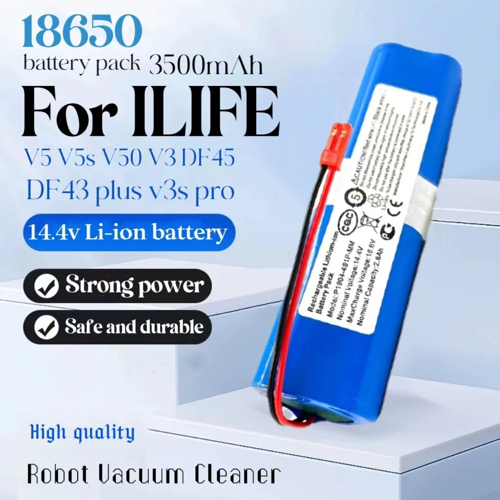 Akumulator 18650 Akumulator litowy 14,8 V do odkurzacza robota ILIFE V5 V5s v5s pro V50 V3 DF45 DF43 plus v3s pro 2600 mAh