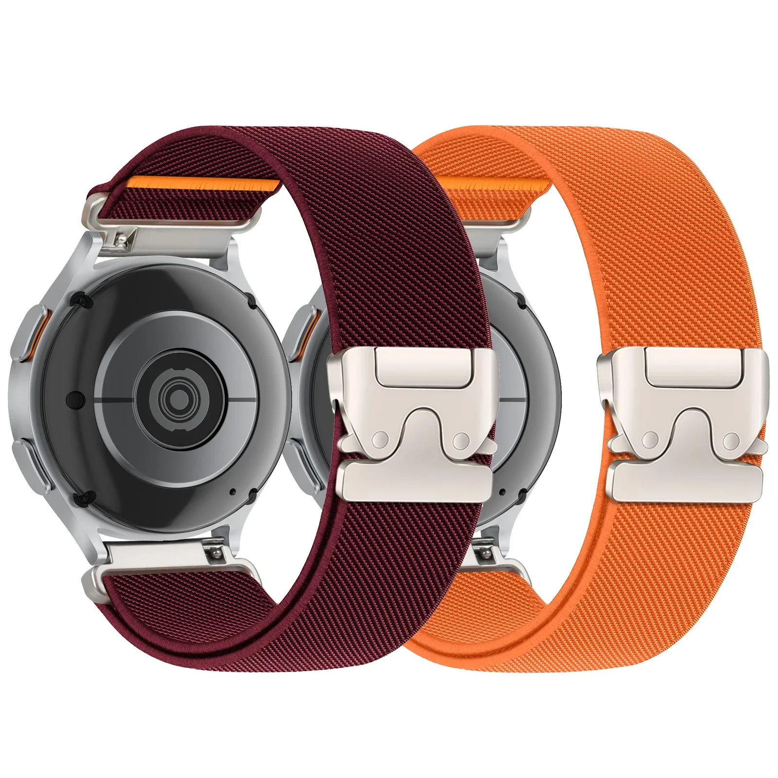 

2 шт. парашютный ремешок для Samsung Galaxy Watch 7/6/5/4/3 20/22 мм эластичный браслет Correa Garmin/Huawei Watch GT5 Pro/Amazfit Band