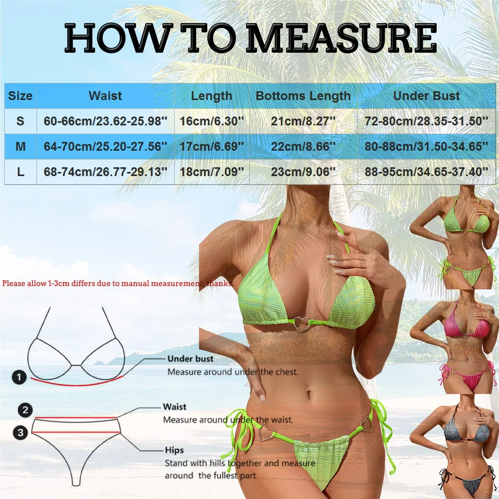 Conjunto de Bikini de verano para mujer, traje de baño brasileño para mujer, conjunto de Bikini Sexy, moda para playa, natación, traje de baño brillante con realce para mujer