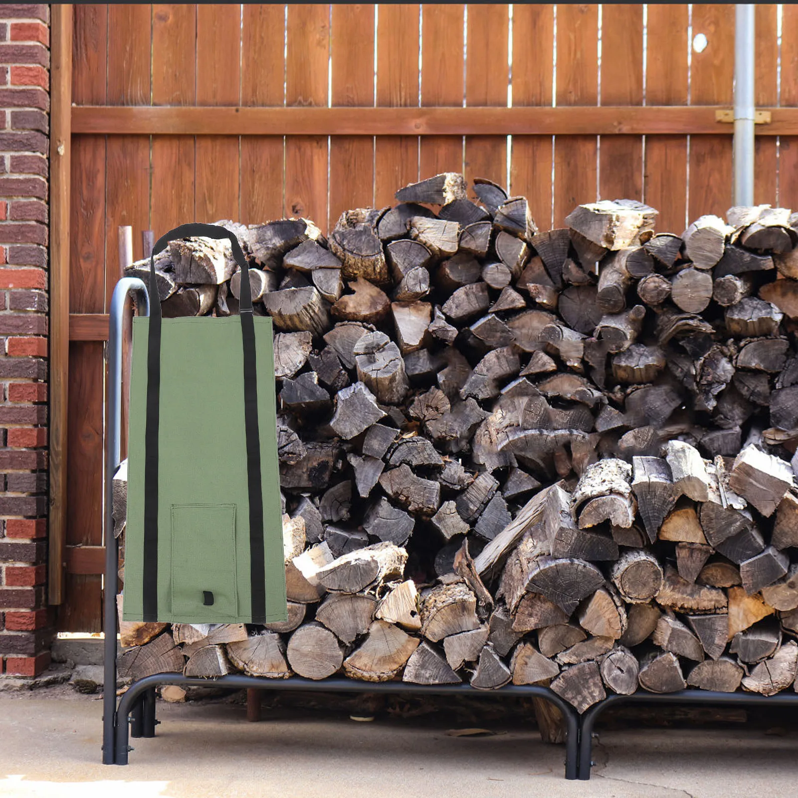 

Heavy Duty Canvas Firewood Storage Bag Outdoor Log Carrier Tote Firewood Transport Bag Large Capacity Canvas Wood Carrier