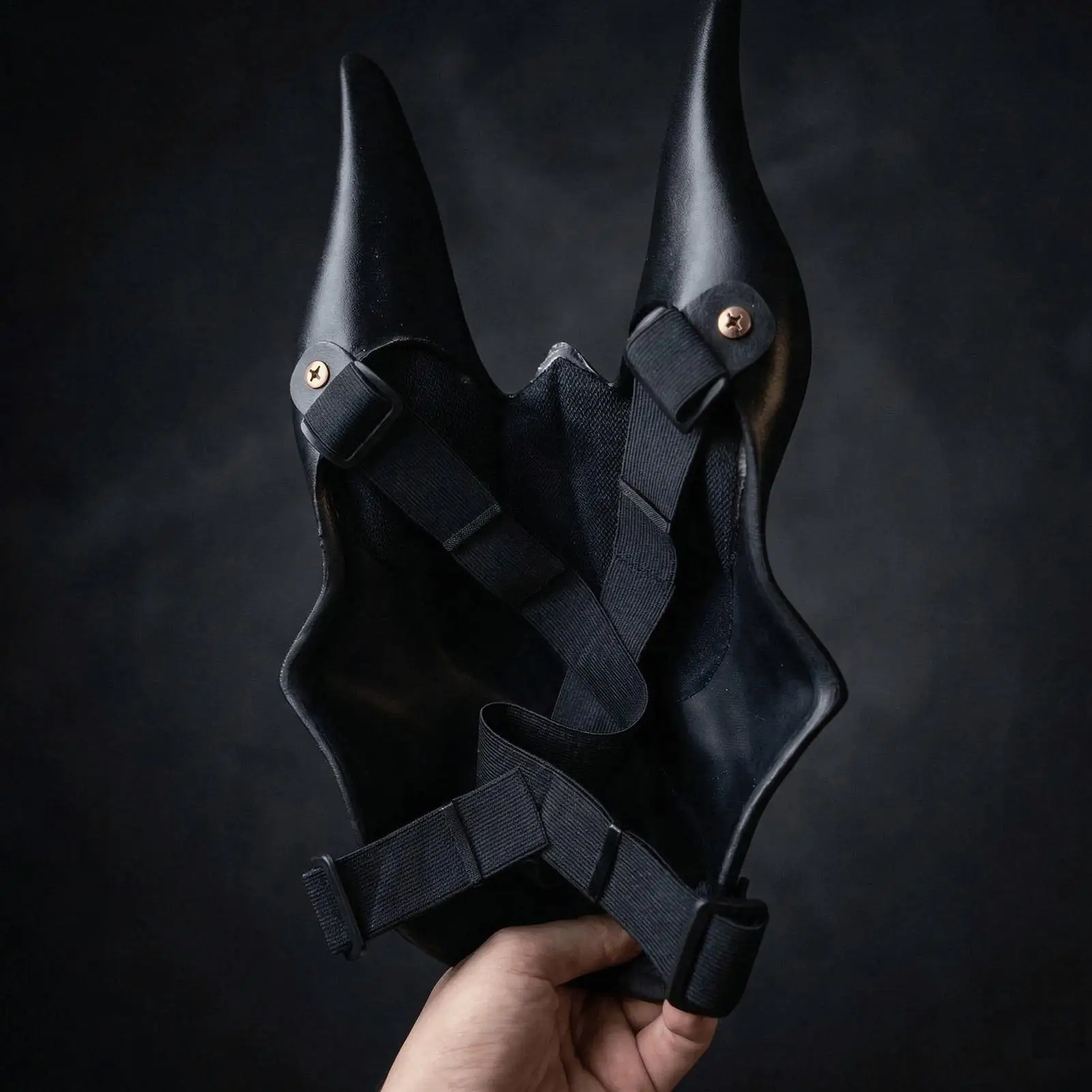 Máscara de Dios Jaqueo para Halloween, accesorios de juego de rol, máscara de mascarada pintada a mano con imitación de oro para fiestas de disfraces y teatro.