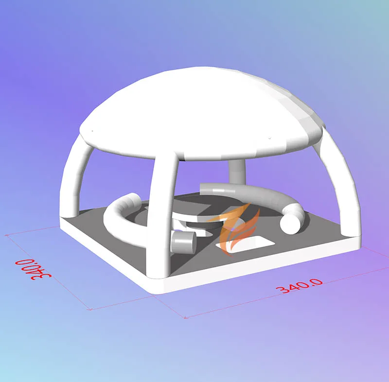 

Commercial Inflatable Floating Dock Summer Aqua Party Platform with Tent