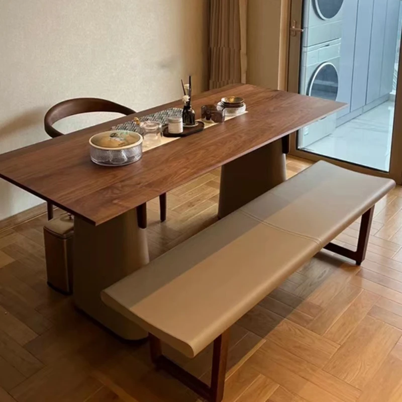 Walnut Tea Table Office Italian Computer Table Tea Table Integrated