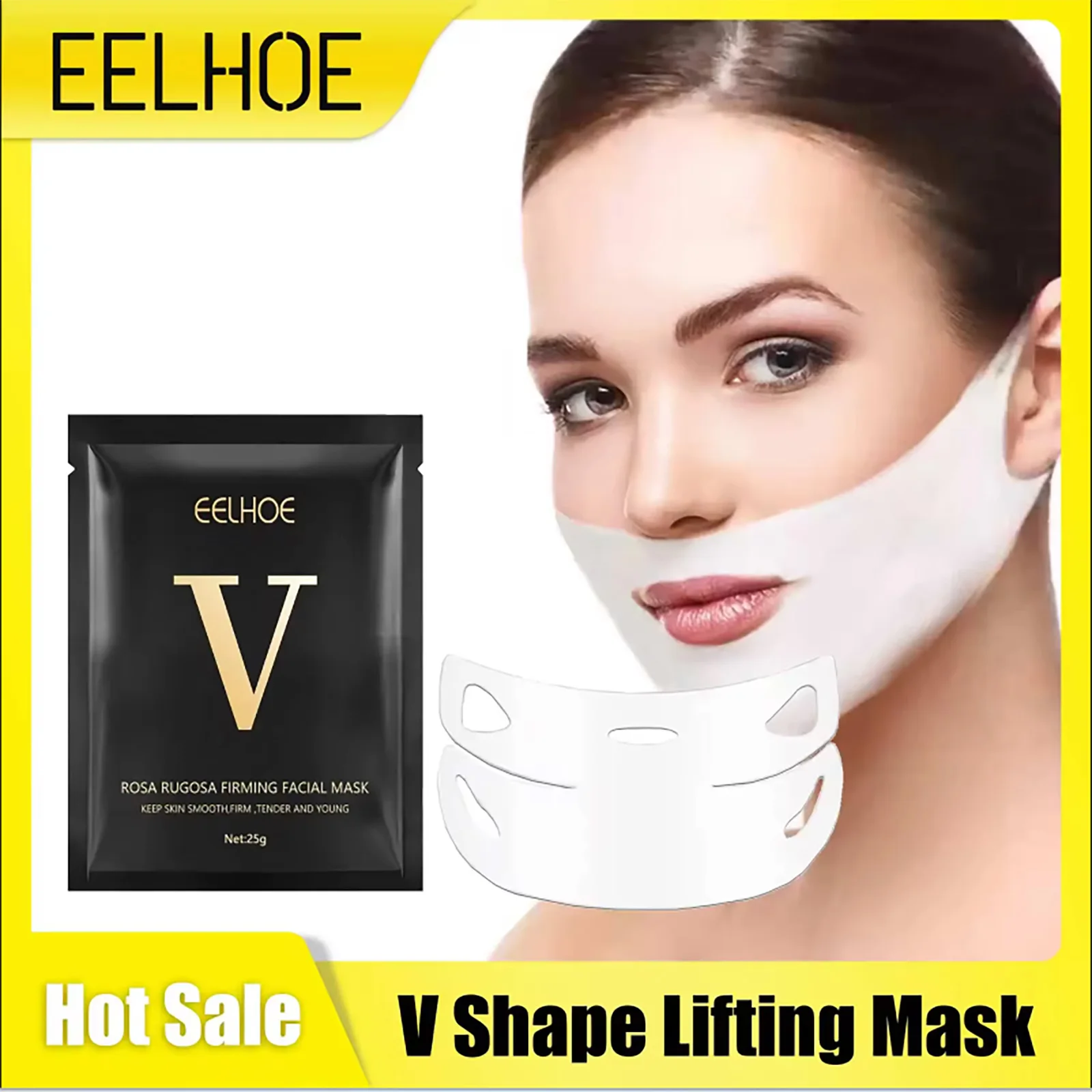 

V Shape Lifting Mask Remove Double Chin Face Slimming Tightening Wrinkle Remover Moisturizing Gel Firming Bandage Mask Face Care