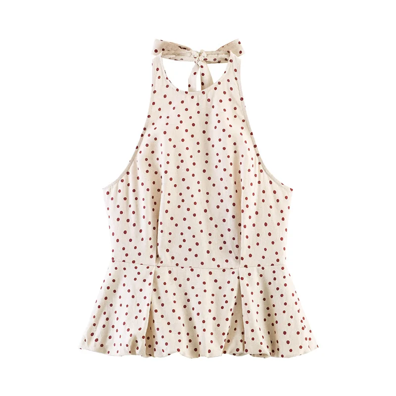 

Summer Women's Sleeveless Hanging Neck Collar Top 2026 New Fashion Casual Backless Short Vest Top Elegant Women's Clothing