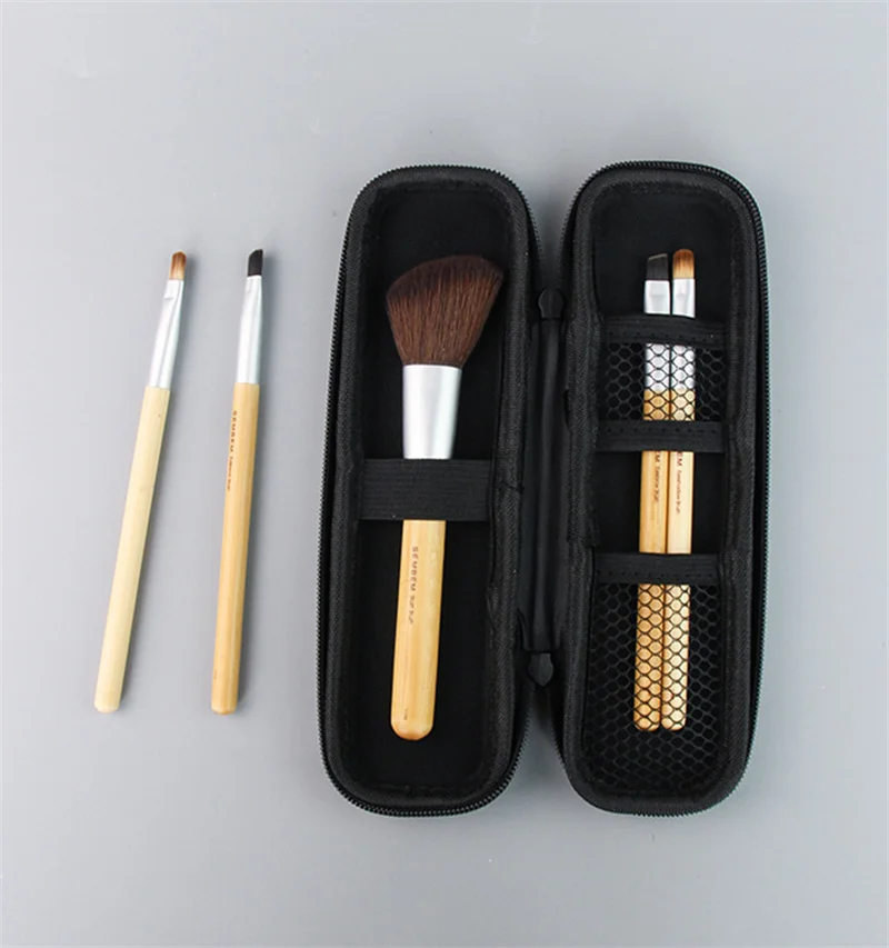 Makeup Brush Travel Bag Cosmetic Bag Lipstick Pen Organizer Beauty Tool Storage Box Zipper Long Strip Makeup Brushes Eva Pouch