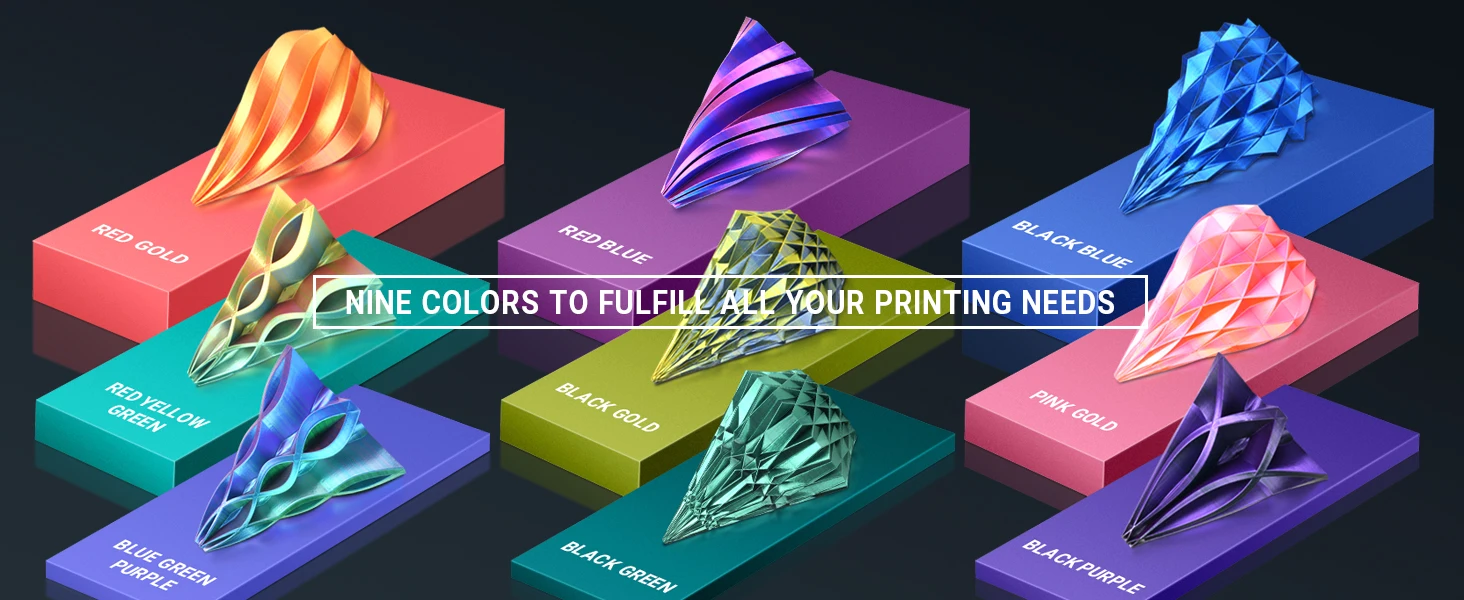 SUNLU PLA PLUS Silk 1.75mm 3D-Druckerfilament Zwei/Drei-Ton Glänzende Seidentextur Farbverlauf Kompatibel mit den meisten FDM-3D-Druckern – Detail 4