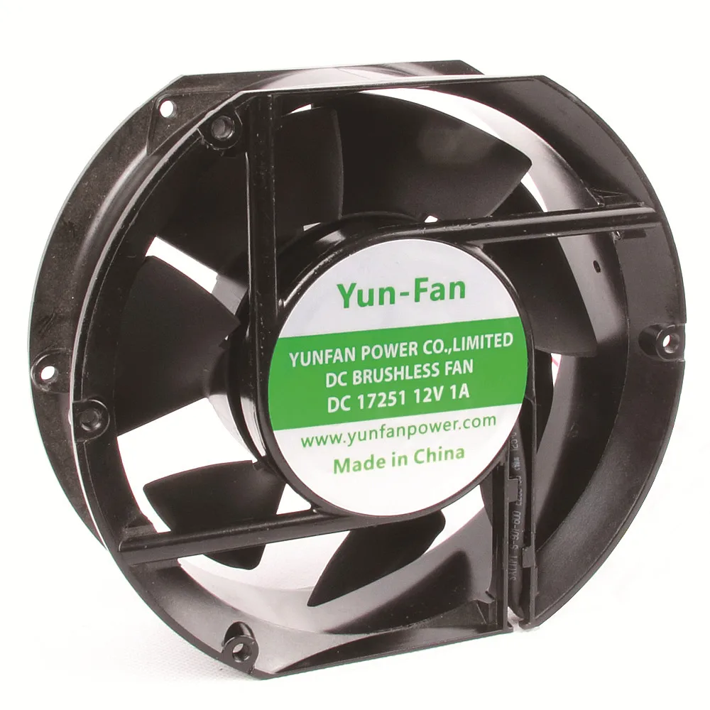 Wholesale 20W 4000RPM DC Fan 17251 12 volt rotary brushless solar dc fan