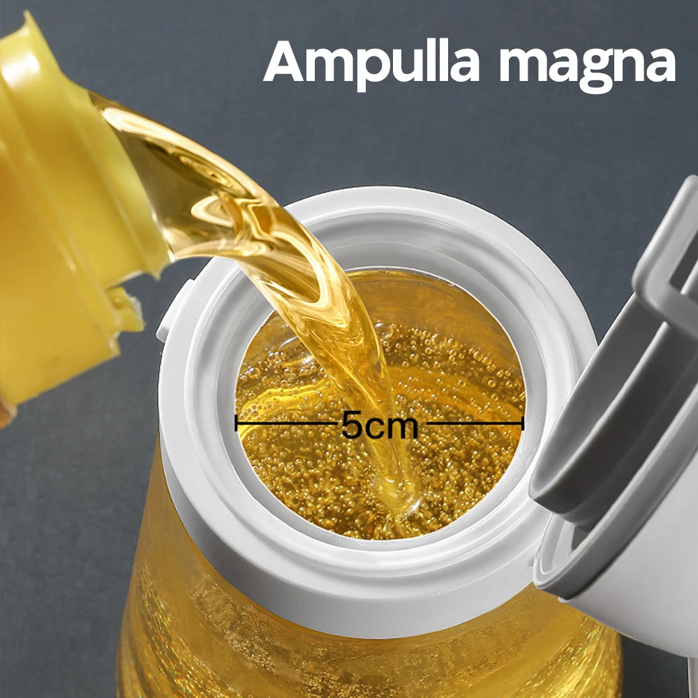 350-850ML bottiglia di olio di vetro da cucina bottiglie di apertura automatica Dispenser di olio d\'oliva campeggio BBQ cottura aceto contenitori di