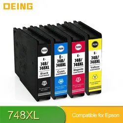 T748 748XL T748XL 748XXL Cartucho Compatible Ink Cartridge for Epson WF6090 WF-6530 WF 6950 WF-8590 Printer