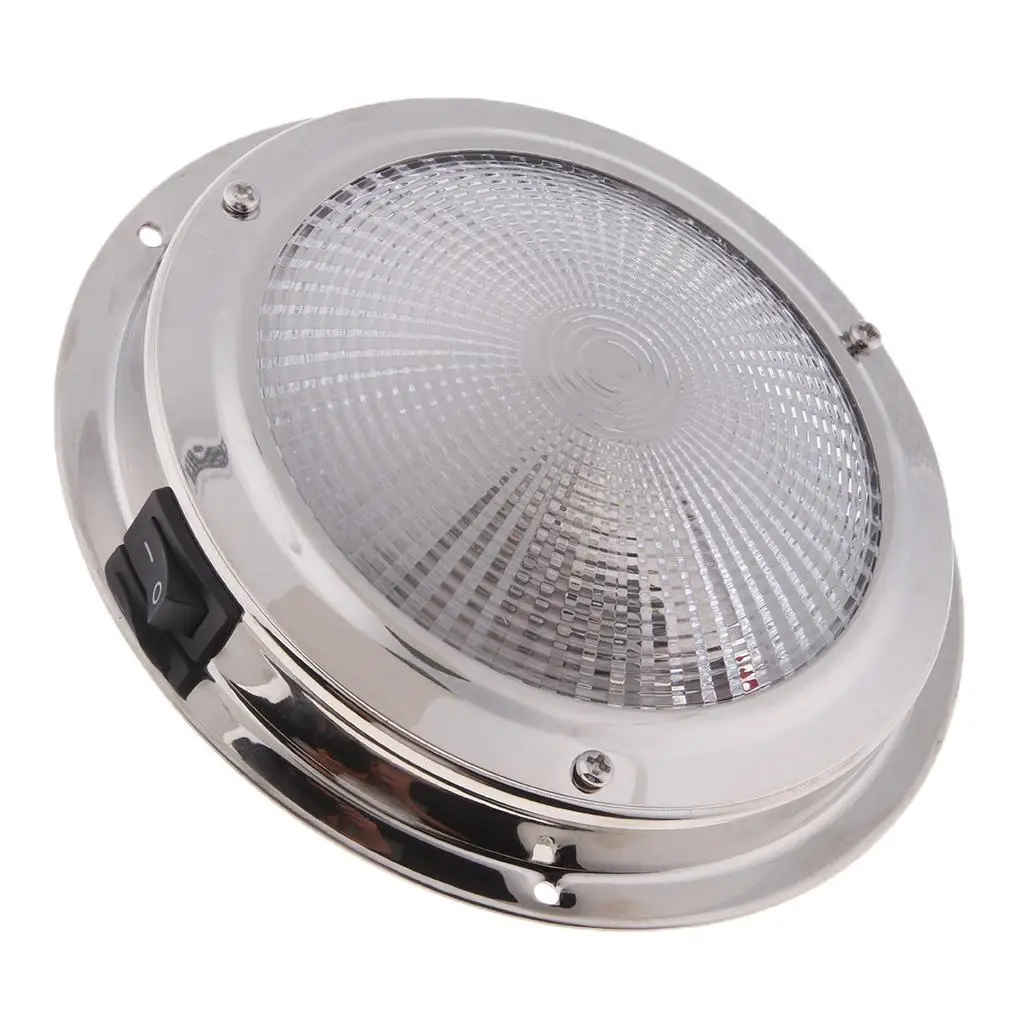 138mm stal nierdzewna łódź morska wewnętrzna lampka sufitowa 12V