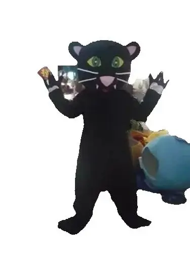 Kostium Maskotki Czarnej Pantery Nowy Dorosły Strój Kreskówkowy Halloween Boże Narodzenie Przebranie Reklamowe na Całe Ciało