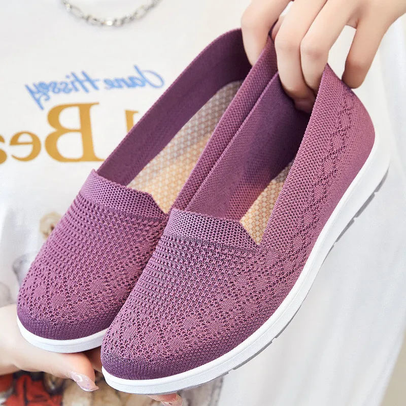 Vrouwen Running Sneakers Schoenen Zomer Ademend Wandelen Geweven Schoen Anti-Slip Handgemaakte Weave Lichtgewicht Vrouwelijke Flats Casual Schoen