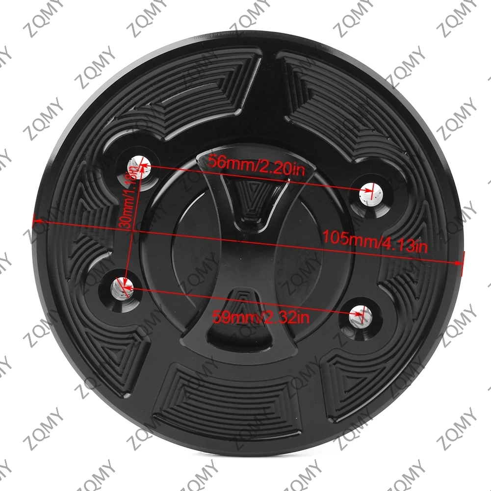 Motorcycle Fuel Gas Tank Tank Cap Cover For BMW S1000RR 2010-2019 & S1000R 2014-2016 CNC Aluminum
