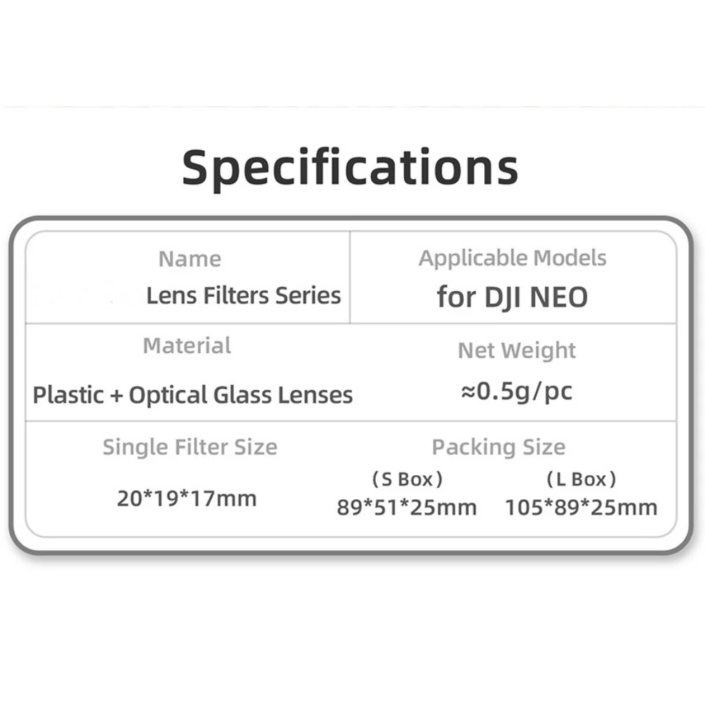 Filter untuk DJI NEO Filter ND64 ND8 pengurangan cahaya kamera penerbangan MCUV Aksesori Filter ND16
