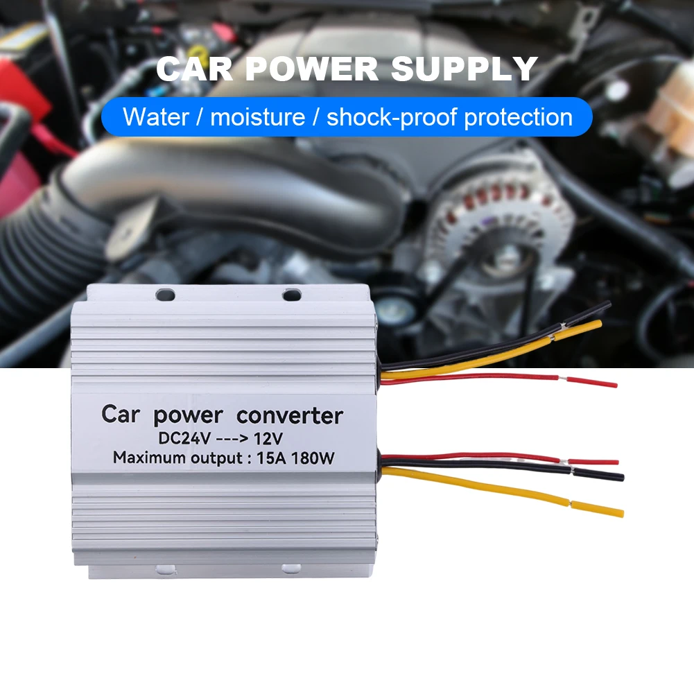 Car Power Supply Step-Down Transformer 24V to 12V Converter 10A 15A 20A 30A Output with Memory Power High to Low Inverter