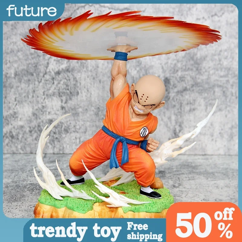 

New Dragon Ball Krillin Destructo Disc Action Figure Boxed Limited Edition Collectible Statue Desktop Decoration For Anime Fans