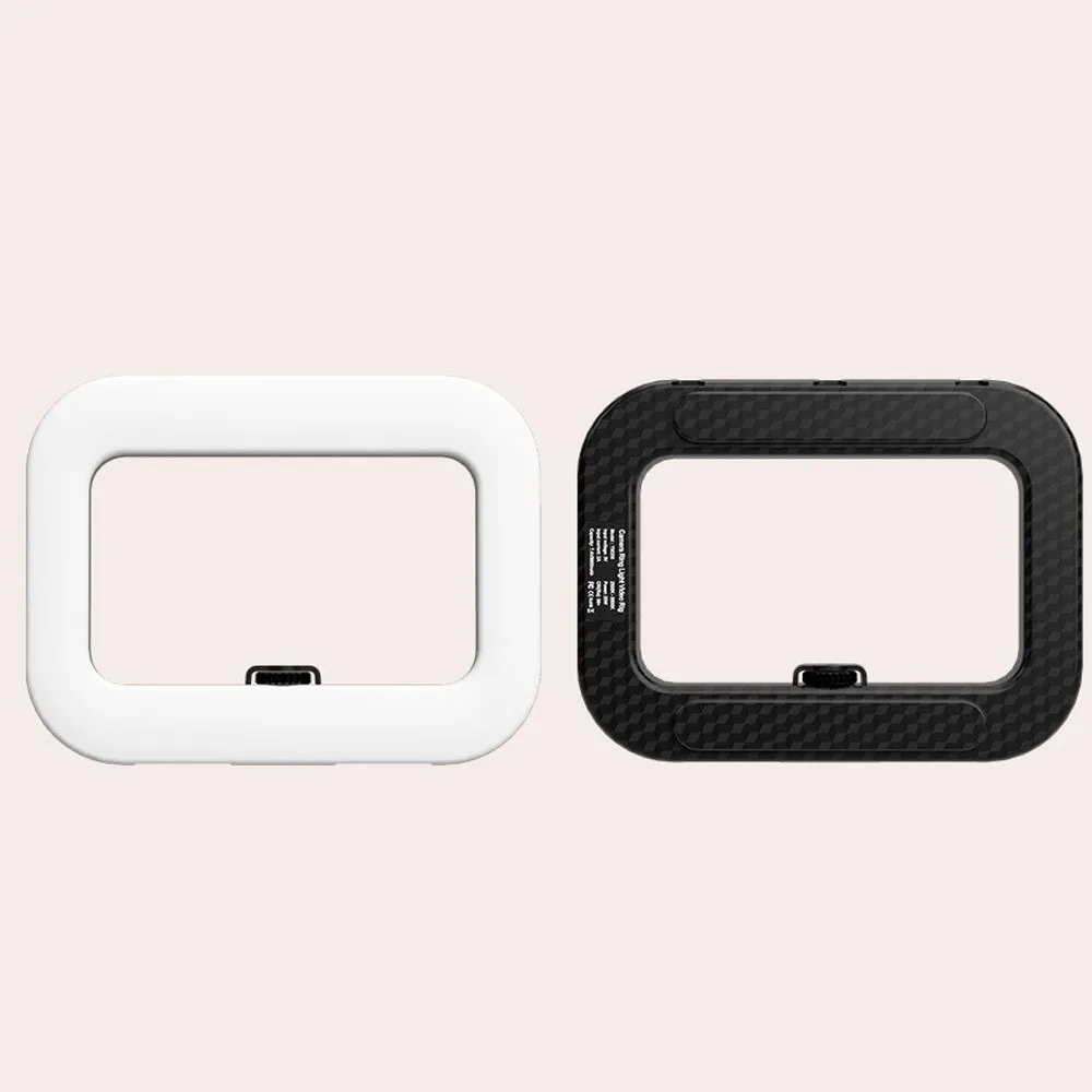 Handheld Selfie Fill Light with Clamp Rechargeable LED Video Light Three-color Adjustable Phone Fill Light Mobile Phone