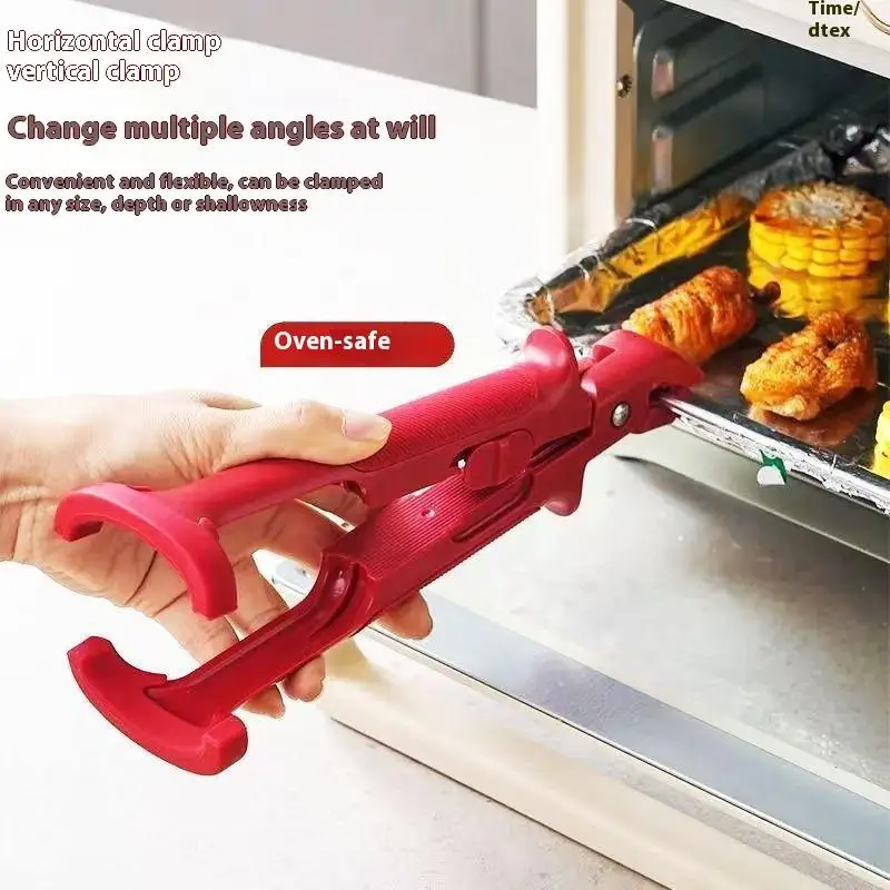 【Peace】Anti-scald Clip Silicone Kitchen Anti Scald Plate Bowl Dish Pot Holder Anti-hot Clip Lifter Kitchen Accessories Gadget