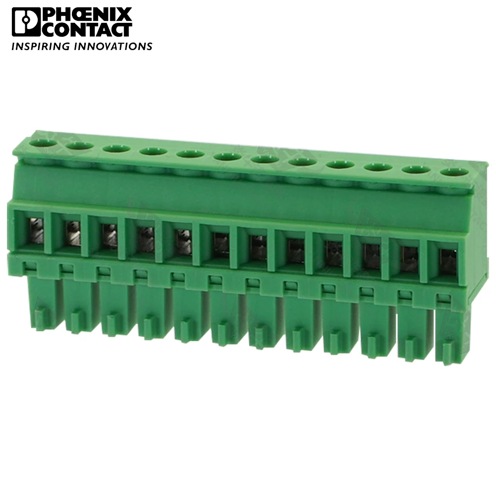 3.81mm Original Genuine Phoenix Contact Connector PCB Pluggable PLUG-IN Terminal Block 12 Pin MCVR 1.5 ST 3.81 1827224 8A 160V