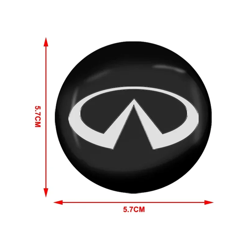 4 قطعة 60 مللي متر سيارة السيارات عجلة غطاء مركزي شارة ملصقات غطاء محور استبدال لإنفينيتي Q50 FX35 Q30 G37 Q70 QX70 G35 Q60 QX50 #2