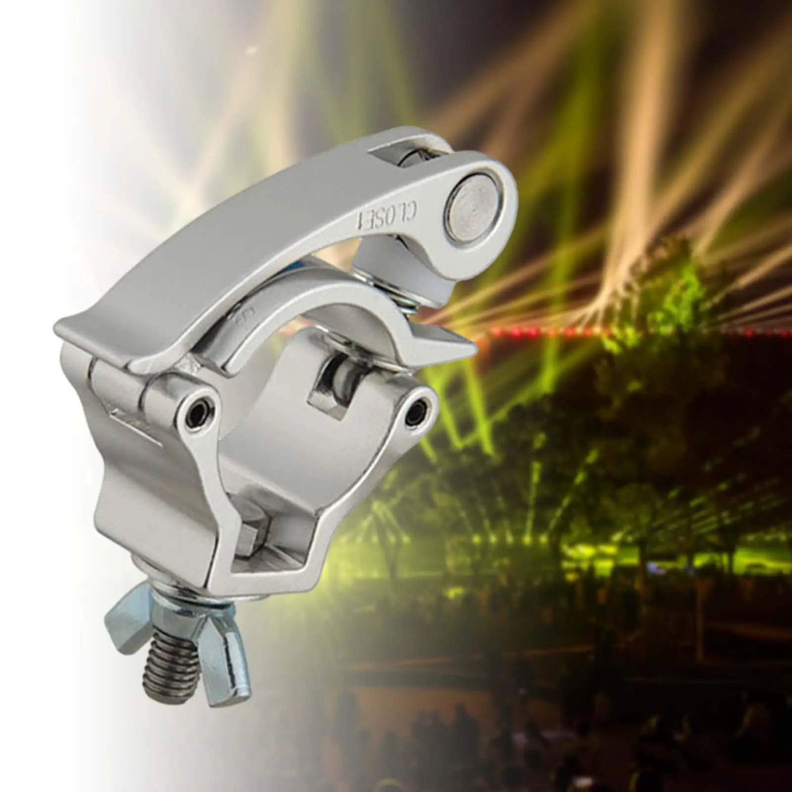 Single Swivel Clamp Accessories for Stage Lights Truss Load Capacity 165lb Fits 1.25-1.38 Inch Pipe