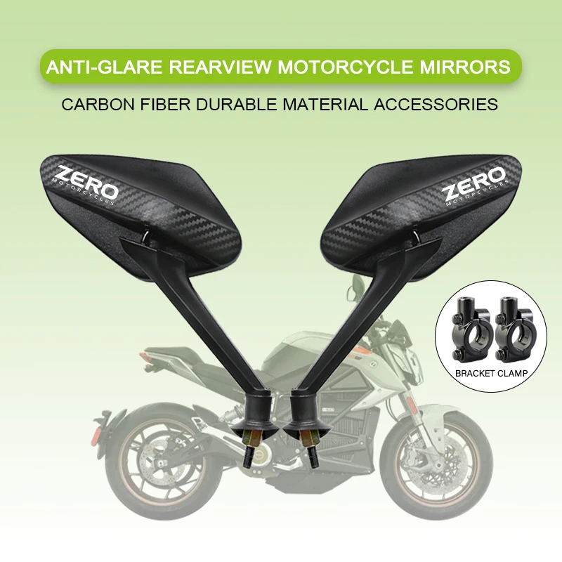 

Для Zero 8X 10X 11X VSETT Kugoo G1 DSR FX SR SR-X 2025 Регулируемый угол зеркала заднего вида из углеродного волокна Аксессуары для мотоциклов