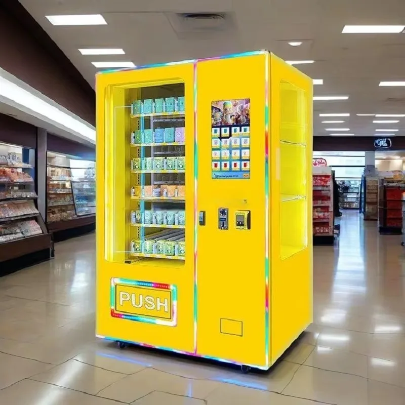 Snack Drink Instant Noodle Vending Machine Outdoor Customizable Automatic Vendor with Credit Card Reader Remote Management