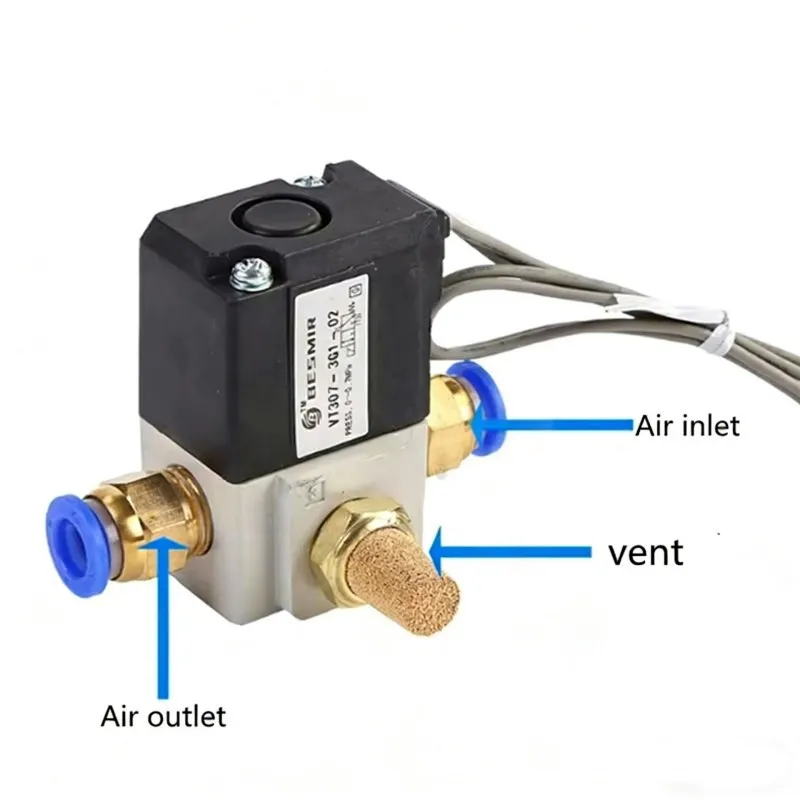 VT307 Vacuum Solenoid Valve 2Position 3-Way High-Frequency Valve G1/8 G1/4