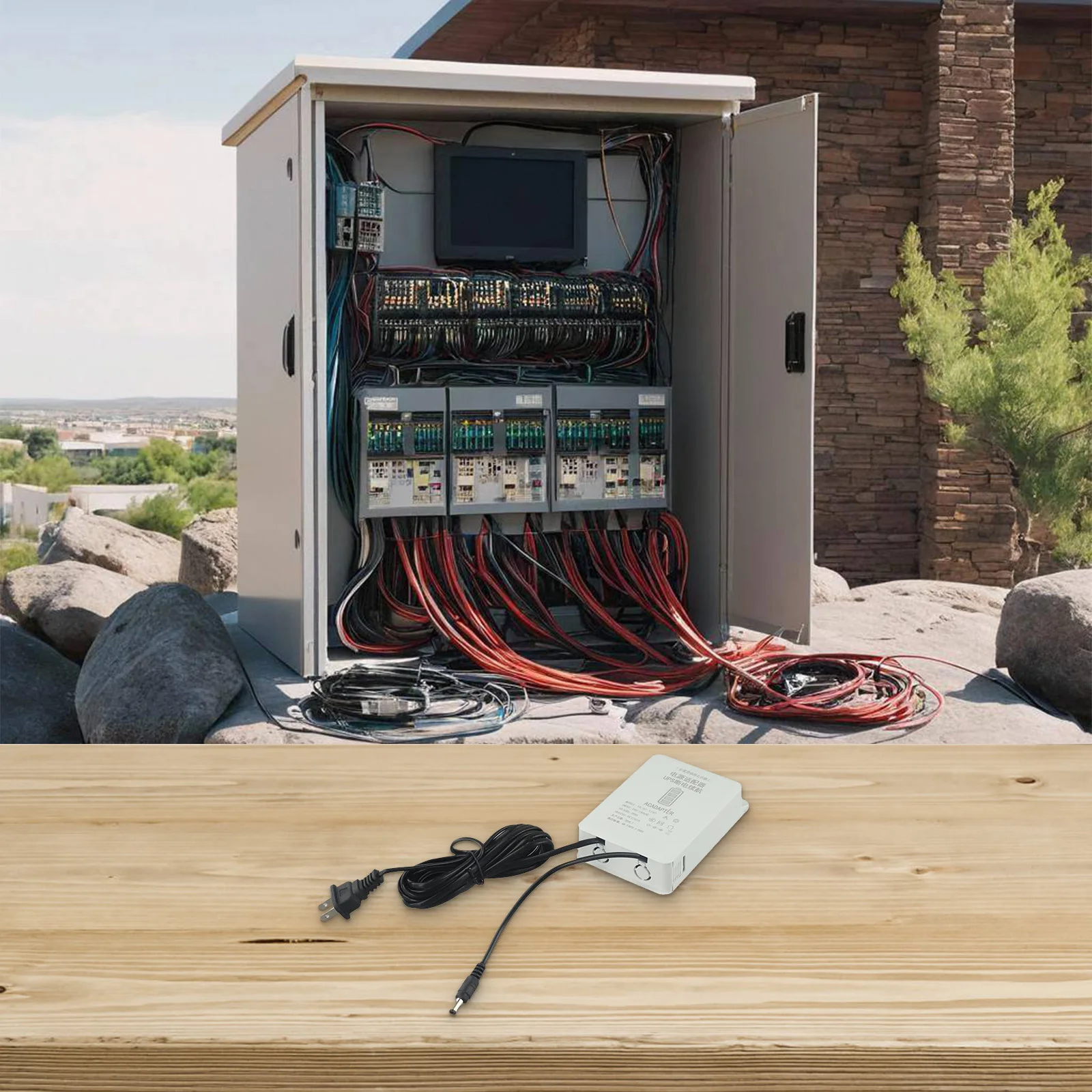 Automatic Sleep Mode Office Power Backup 12V 2A UPS Over-charge Protection Over-current Protection Over-voltage Protection