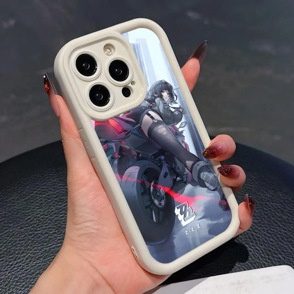 

Чехол Zenless Zone Zero Jane Doe для iPhone 17 16 15 14 13 12 11 Air Pro Max Plus, утолщенный, из ТПУ, цветной, красивый