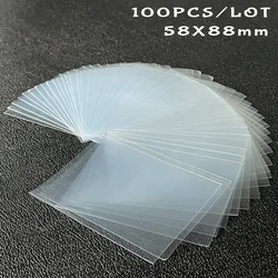 Fundas para cartas de fotcards, Protector transparente, escudo kpop, juegos de mesa, cartas de tarot, póker de tres reinos, de varios tamaños toploader, 100 Uds.