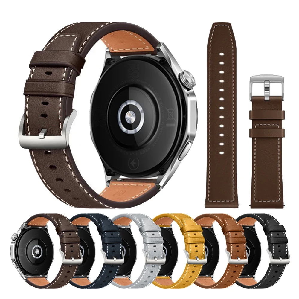 Nova pulseira de couro de 22mm para xiaomi pulseira de relógio s4 esporte s3 s2 s1 ativo/mi relógio 2 pro/cor 2 pulseira correa pulseira universal