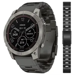 Titanium Alloy Watch Bracelet for Garmin Fenix 8 51mm 47mm 7X 6X MARQ Gen 2 Descent Mk3i G1 Epix Pro 5X Plus Band Quickfit Strap