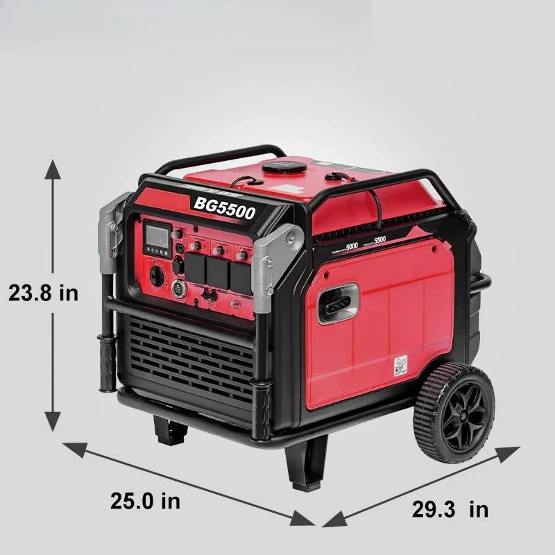Portable Open Frame 8200W Inverter Gas Powered Generator Low Noise for Home Backup and Emergency Use 50Hz Frequency