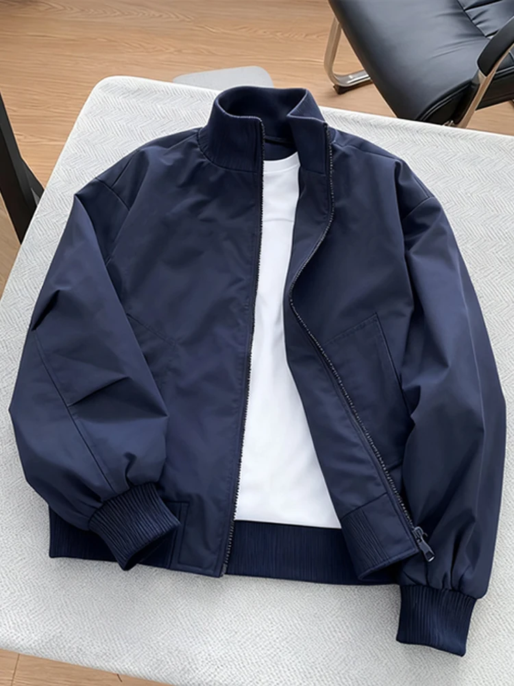 

Stand Fit Pilot Jaet American Sle ort Ball Game Coat Men Autumn Spring Stand Collar High Street ex Baseball Vest